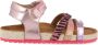 VINGINO Vikki leren sandalen met dierenprint roze Meisjes Leer Dierenprint 32 - Thumbnail 2