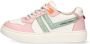 Vingino VIN825135-970 Meisjes Lage Sneakers Roze Leer Veters - Thumbnail 2