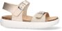 Vingino VIN825401-794 Meisjes Platte Sandalen Beige Leer Gesp - Thumbnail 2