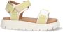 Vingino VIN825405-994 Meisjes Platte Sandalen Beige Leer Klittenband - Thumbnail 2