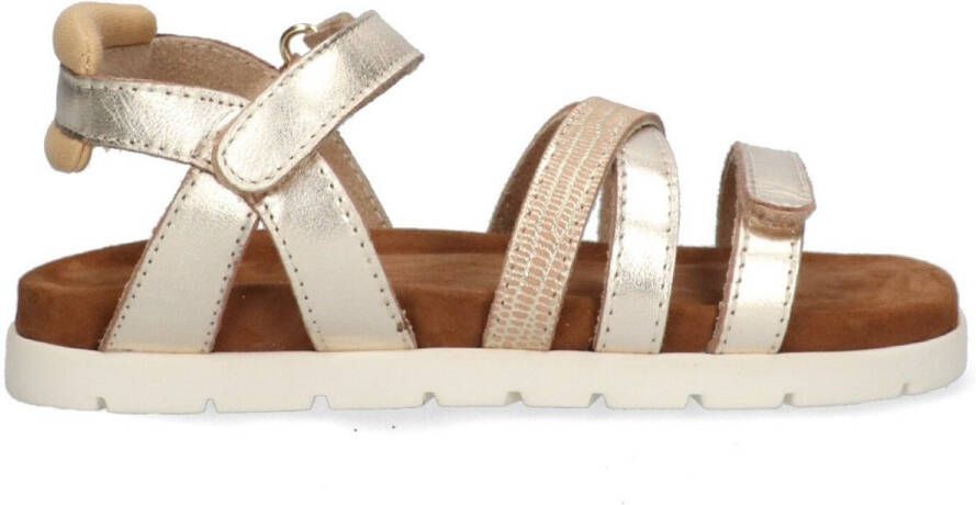 Vingino VIN825412-994 Meisjes Platte Sandalen Roze Leer Klittenband