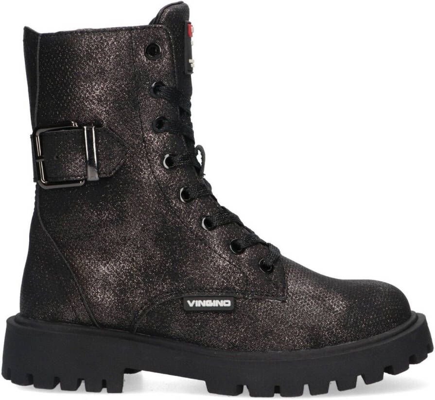Vingino VIN825590-791 Meisjes Biker Boots Multicolor Leer Veters
