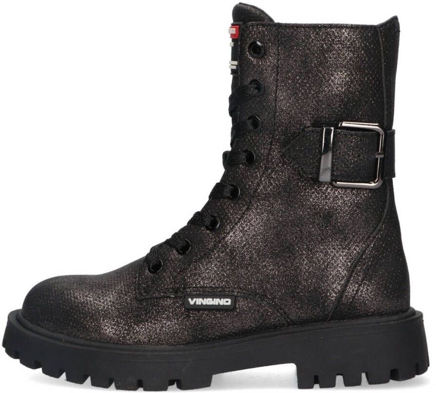 Vingino VIN825590-791 Meisjes Biker Boots Multicolor Leer Veters