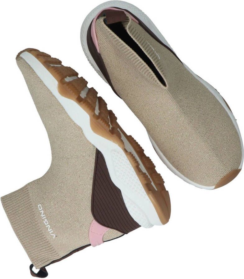 Bruin Tinten Gina Hoge sneakers Meisjes Beige - Foto 4