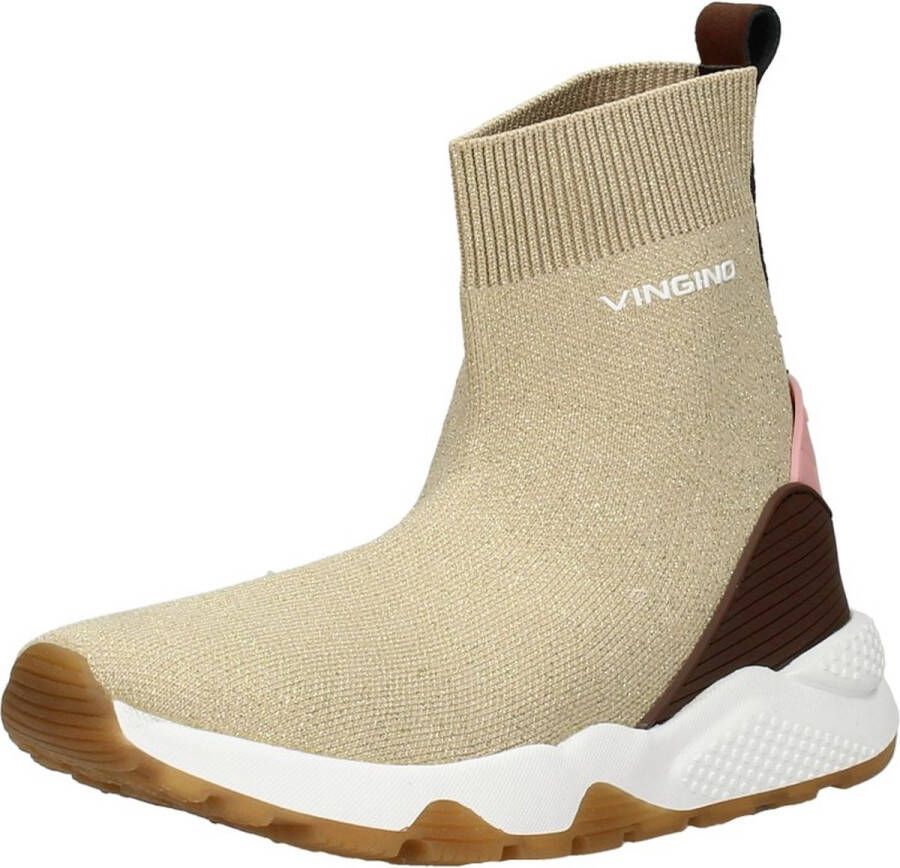 Bruin Tinten Gina Hoge sneakers Meisjes Beige - Foto 3