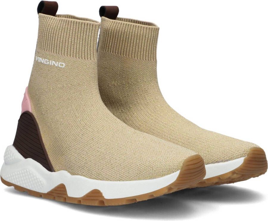 Bruin Tinten Gina Hoge sneakers Meisjes Beige - Foto 7