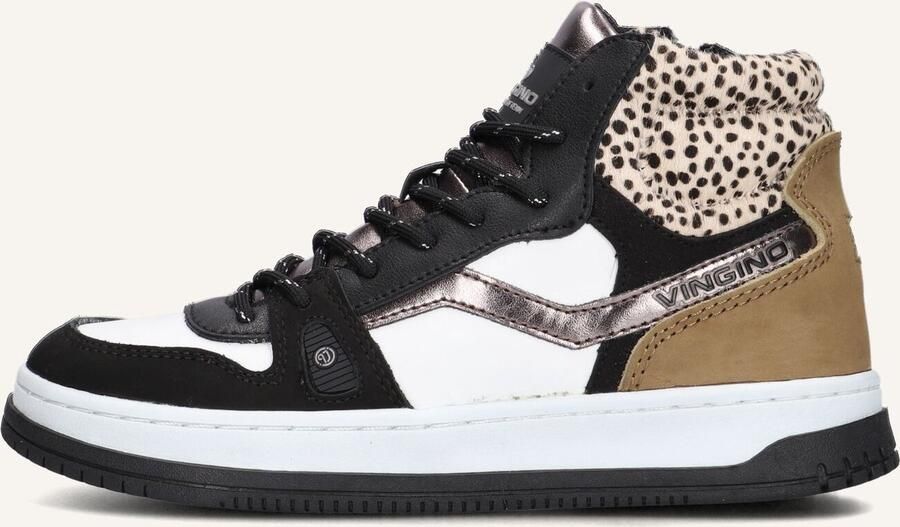 Vingino Maxime Mid Hoge sneakers Leren Sneaker Meisjes Kids Wit - Foto 2