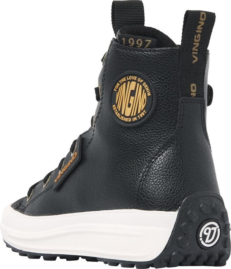 Vingino Noa Mid Sneakers Zwart Synthetisch 042303