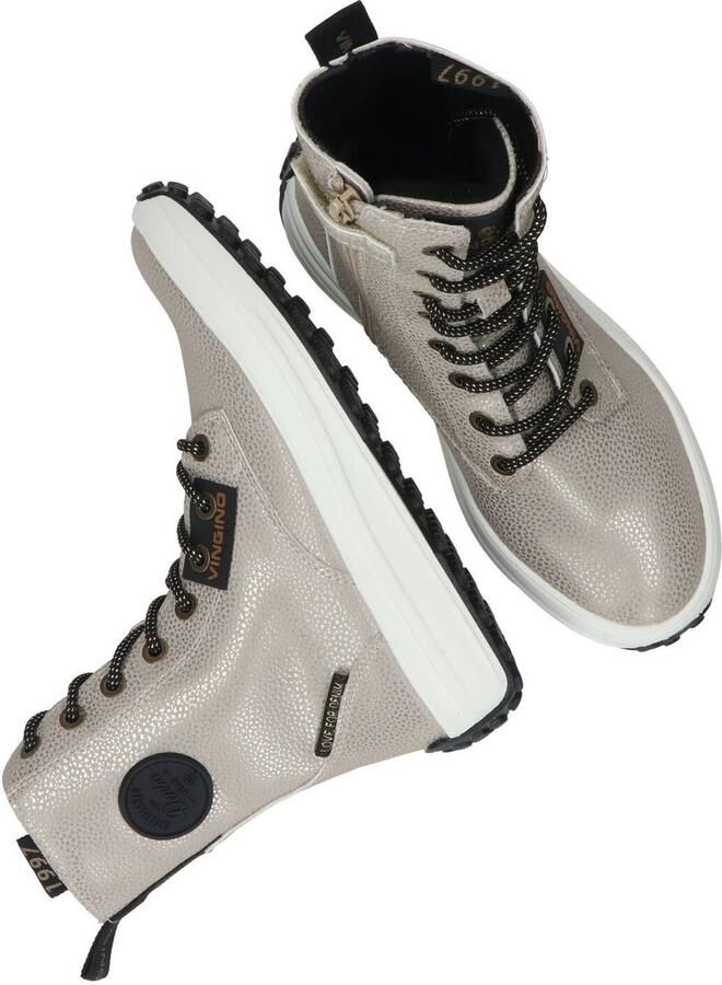 Vingino Rebecca Hi Veterboots Laarzen Met Veters Meisjes Goud - Foto 14