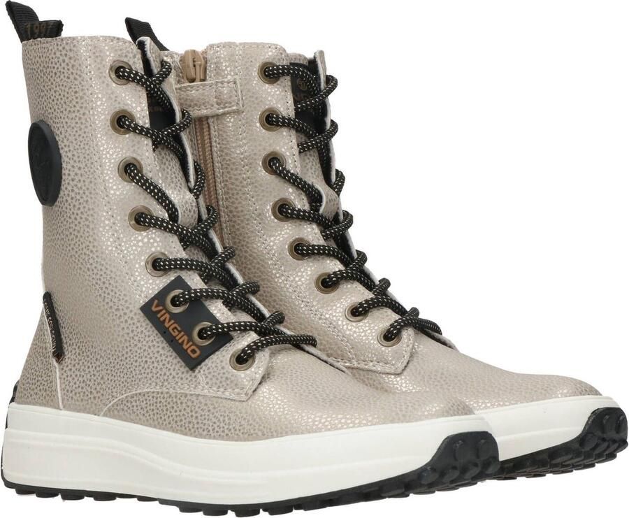 Vingino Rebecca Hi Veterboots Laarzen Met Veters Meisjes Goud - Foto 12