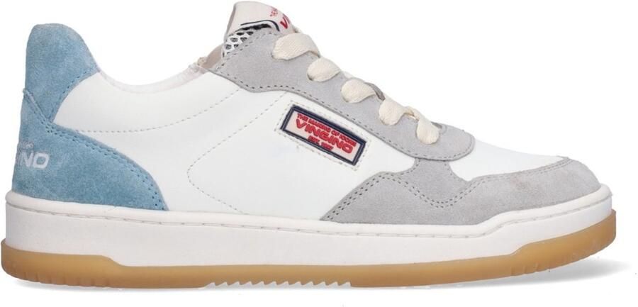 Vingino VIN826162-481 Jongens Lage Sneakers Blauw Leer Veters