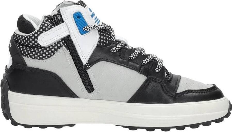 VINGINO Vito leren sneakers zwart blauw Jongens Leer Meerkleurig 38