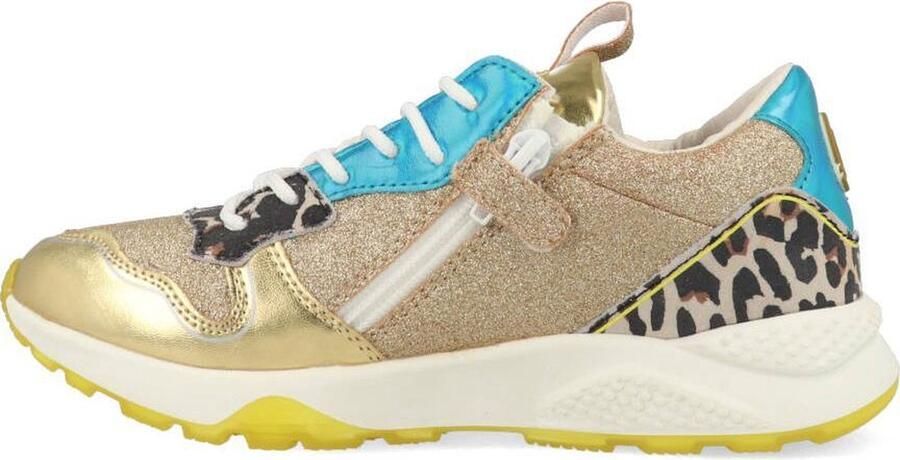 Vingino Zetta sneakers met panterprint goud multi - Foto 2