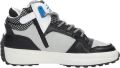 VINGINO Vito leren sneakers zwart blauw Jongens Leer Meerkleurig 36 - Zwart