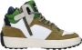 VINGINO Vito leren sneakers groen Jongens Leer Meerkleurig 30 - Thumbnail 4