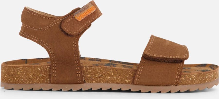 VINGINO Xavi leren sandalen bruin Leer Effen 27 - Foto 3