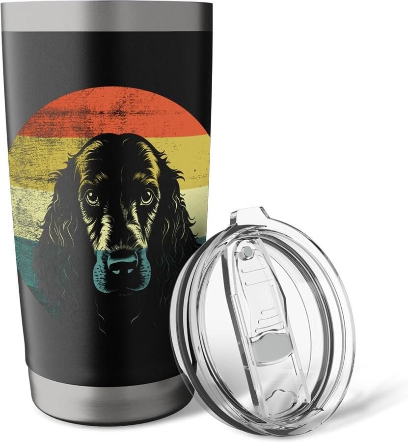 Vintage design thermobeker voor honden