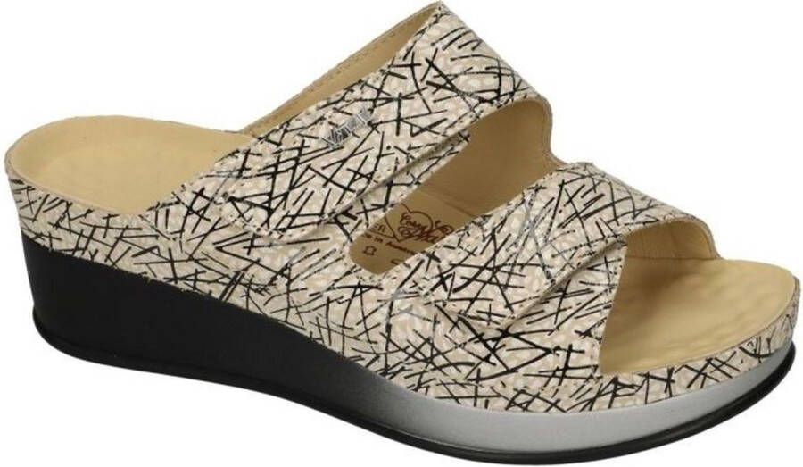 Vital -Dames beige slippers & muiltjes