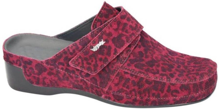 Vital -Dames bordeaux slippers & muiltjes