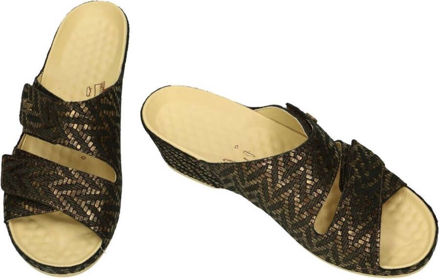 Vital -Dames brons slippers & muiltjes