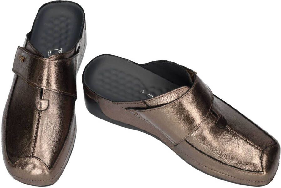 Vital -Dames brons slippers & muiltjes