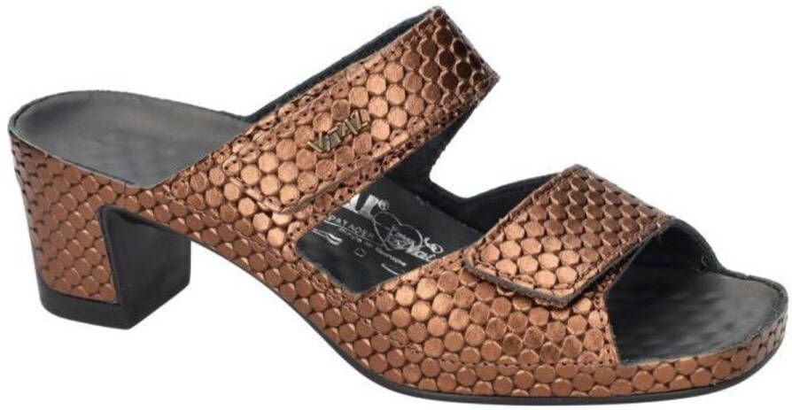 Vital -Dames brons slippers & muiltjes