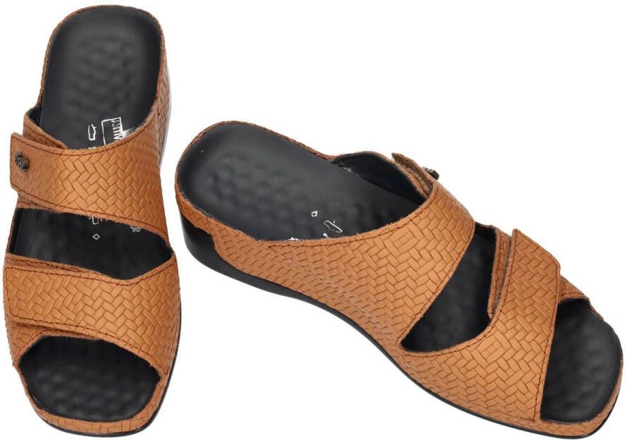 Vital -Dames camel slippers & muiltjes