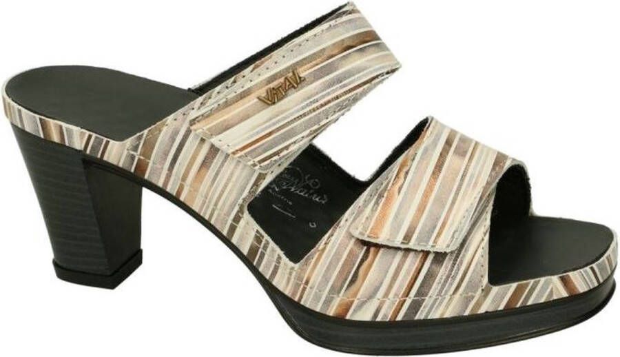 Vital -Dames combinatie kleuren slippers & muiltjes