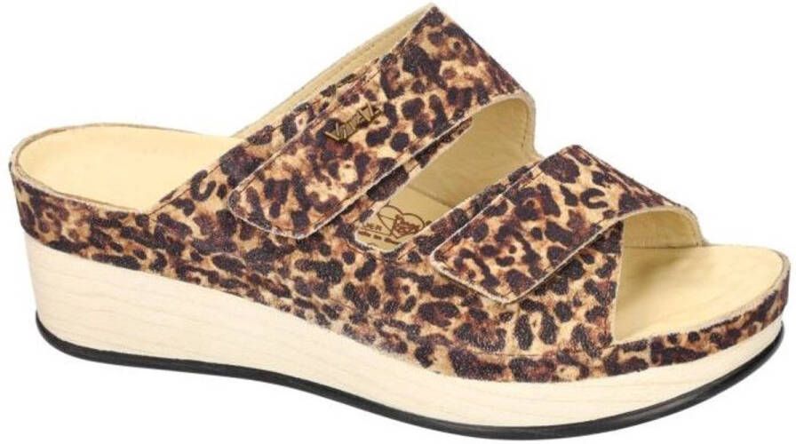 Vital -Dames dierprint slippers & muiltjes