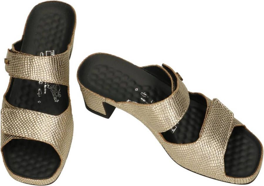 Vital -Dames goud slippers & muiltjes