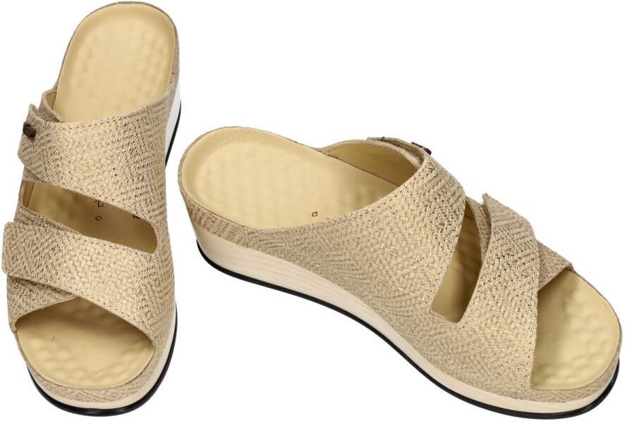 Vital -Dames goud slippers & muiltjes