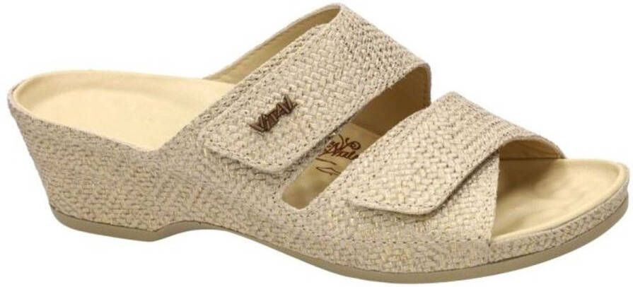 Vital -Dames goud slippers & muiltjes