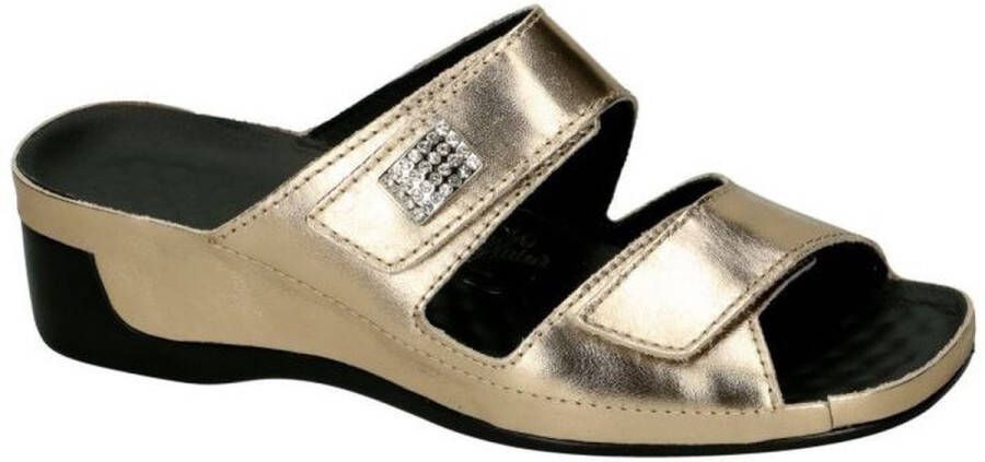 Vital -Dames goud slippers \u0026 muiltjes - Schoenen.nl
