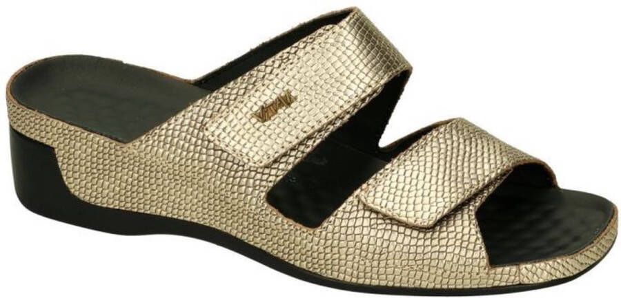 Vital -Dames goud slippers & muiltjes