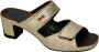 Vital -Dames goud slippers & muiltjes - Thumbnail 1