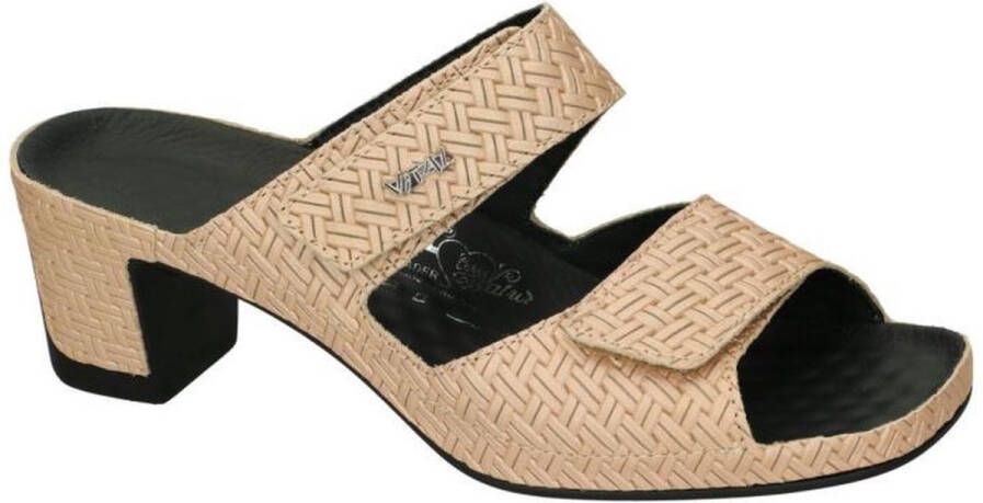 Vital -Dames nude oud-roze slippers & muiltjes