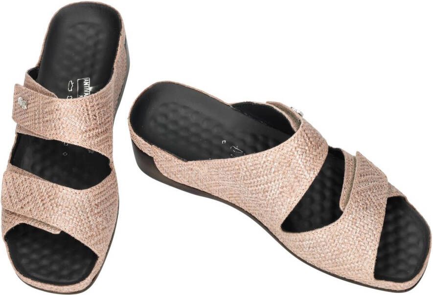 Vital -Dames oud roze slippers & muiltjes