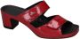 Vital -Dames rood donker slippers & muiltjes - Thumbnail 1