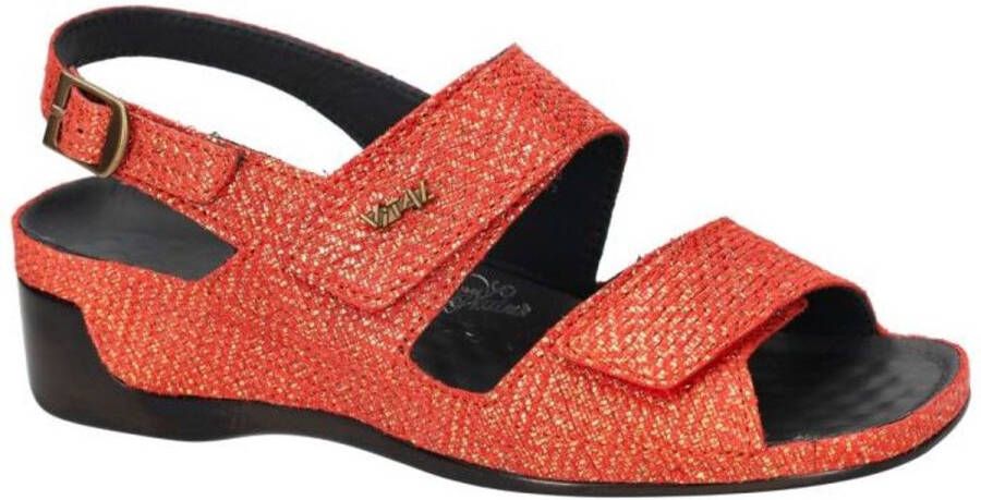 Vital -Dames rood sandalen