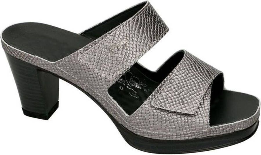 Vital -Dames zilver slippers & muiltje
