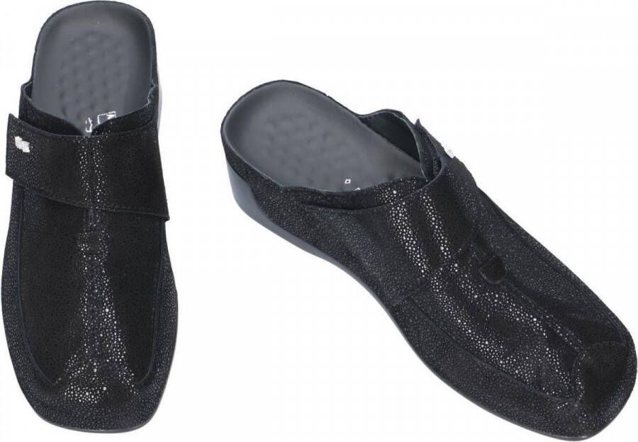 Vital -Dames zwart slippers & muiltjes zwart