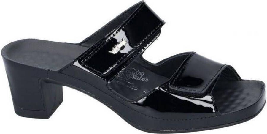 Vital -Dames model Joy Lack 13900 slipper muiltje zwart laqué