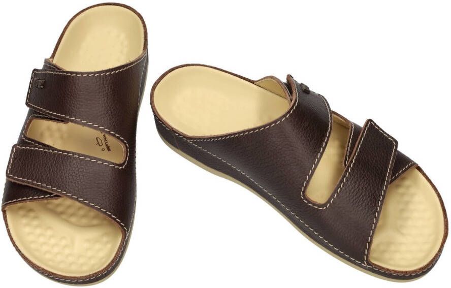 Vital -Heren bruin donker pantoffels & slippers