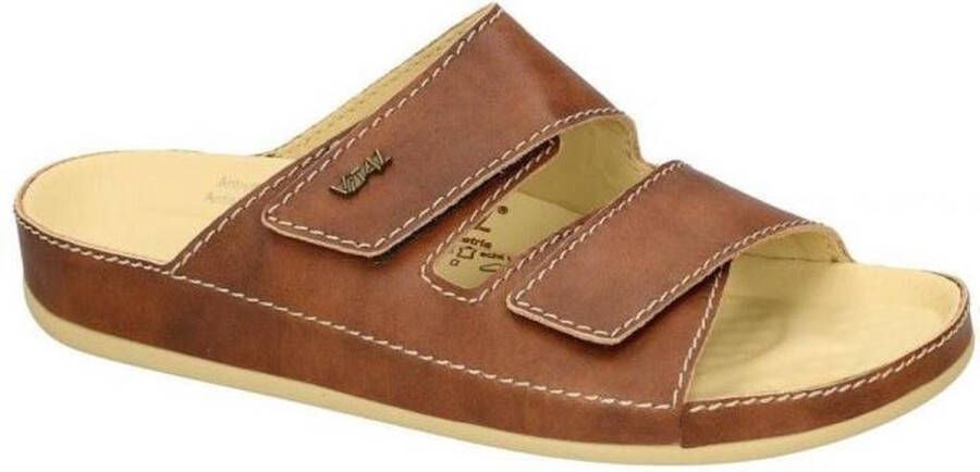 Vital -Heren cognac caramel pantoffels & slippers - Foto 1