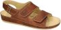 Vital -Heren cognac caramel sandalen - Thumbnail 1