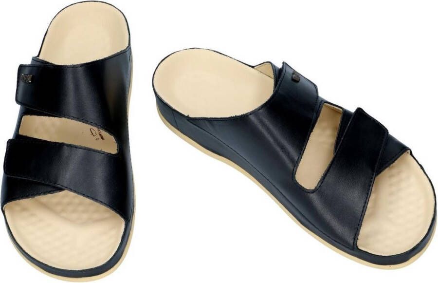 Vital -Heren zwart pantoffels & slippers