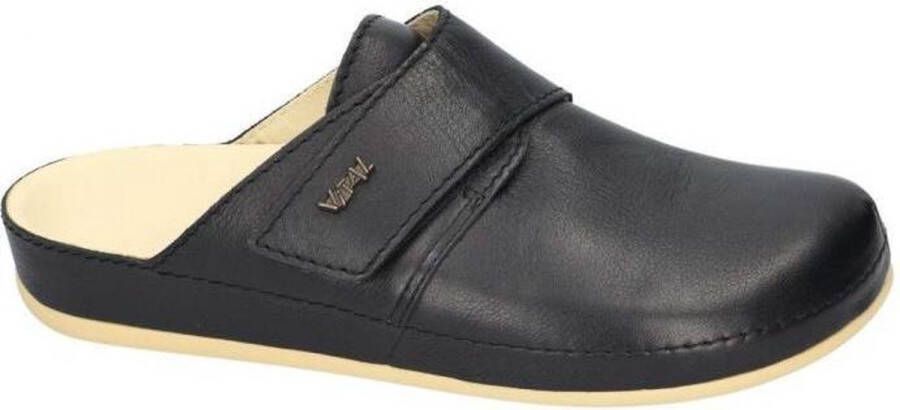 Vital -Heren zwart pantoffel slippers