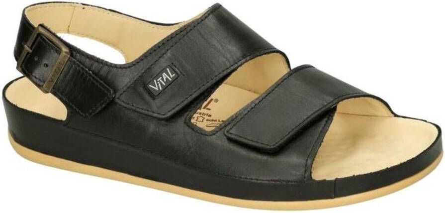 Vital -Heren zwart sandalen