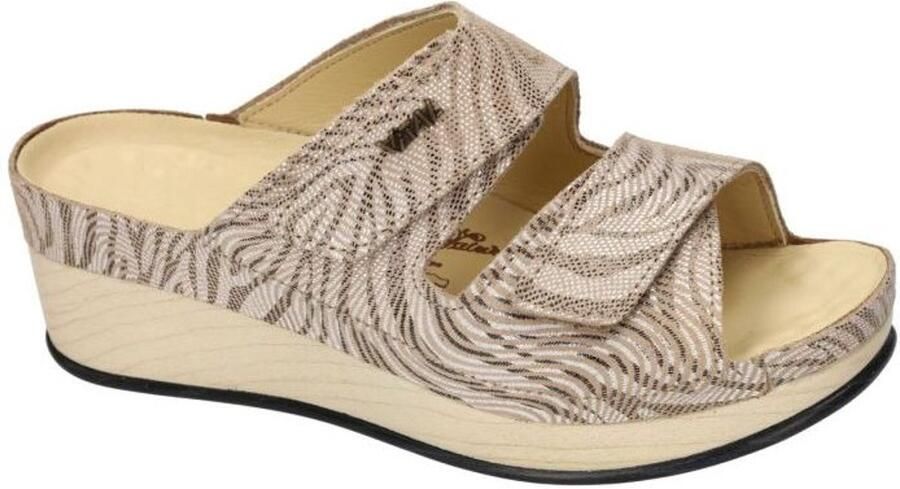 Vital -Dames beige slippers & muiltjes