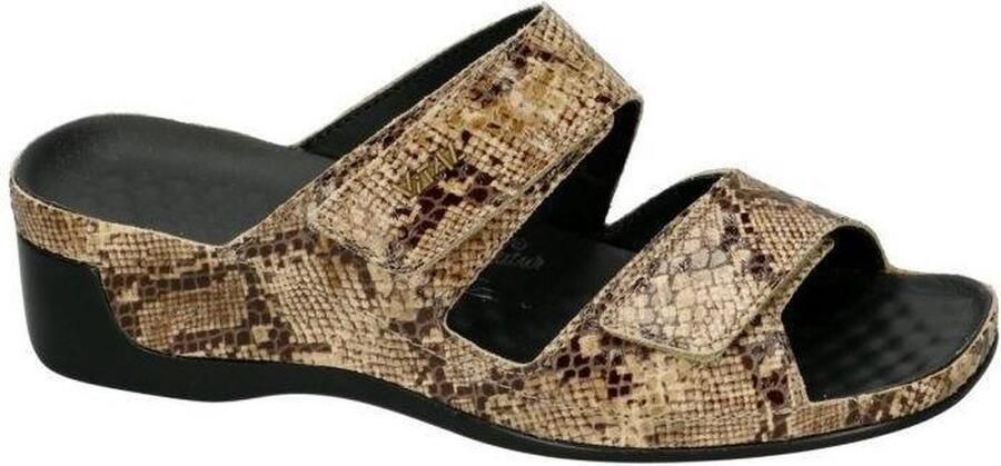 Vital -Dames beige slippers & muiltjes